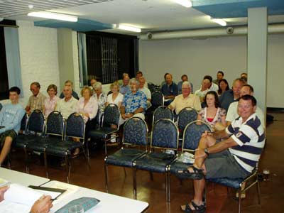 Members at a meeting